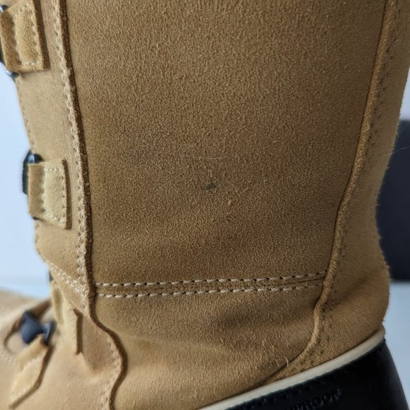 Sorel Tivoli High Leather Waterproof Winter Boots Tan Size 7.5 - Picture 7 of 10